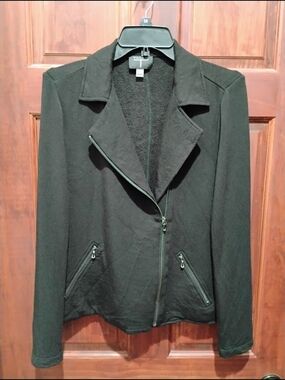 Tahari Moto-Style Knit Jacket